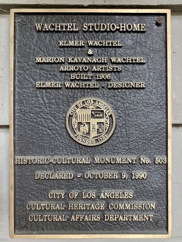 Wachtel Studio-Home Marker image. Click for full size.