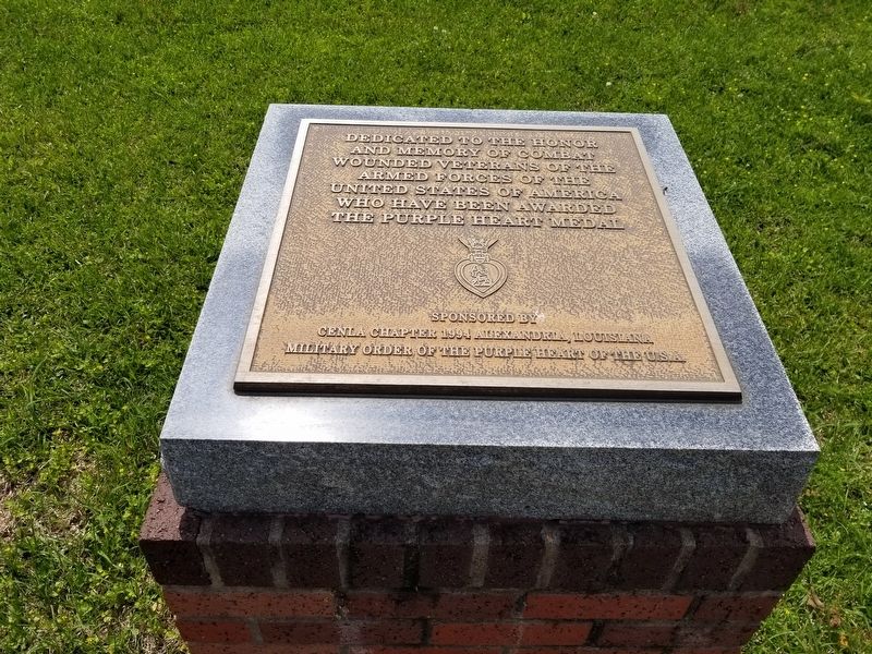 Purple Heart Memorial Marker. Click for full size. Purple Heart Memorial Marker image. Click for full size.