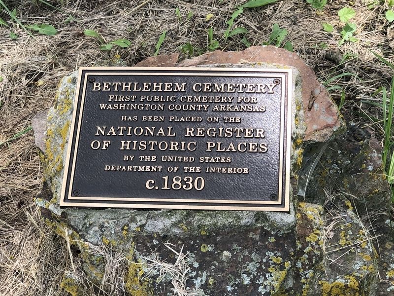 Bethlehem Cemetery Marker image. Click for full size.