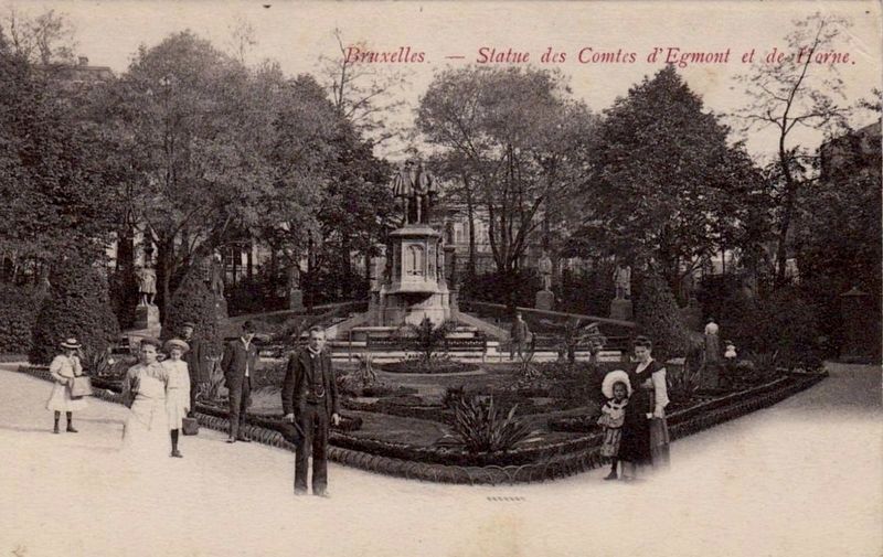Bruxelles - Statue des Comtes d�Egmont et de Horne image. Click for full size.