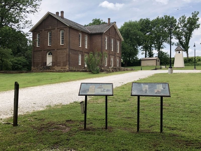 The Troops Who Fought at Cane Hill Marker image. Click for full size.