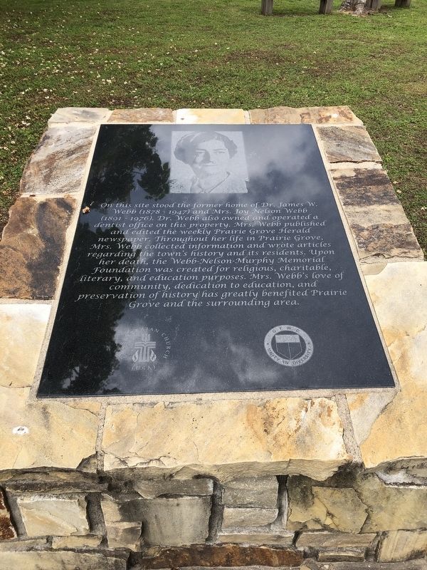 Dr. James W. and Joy Nelson Webb Marker image. Click for full size.