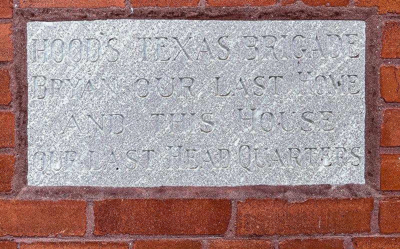 Hood's Texas Brigade Marker. Click for full size. Hood's Texas Brigade Marker image. Click for full size.