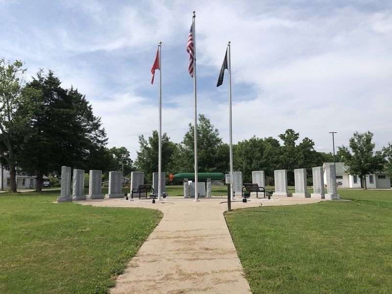 Pea Ridge Veterans Memorial Marker image. Click for full size.