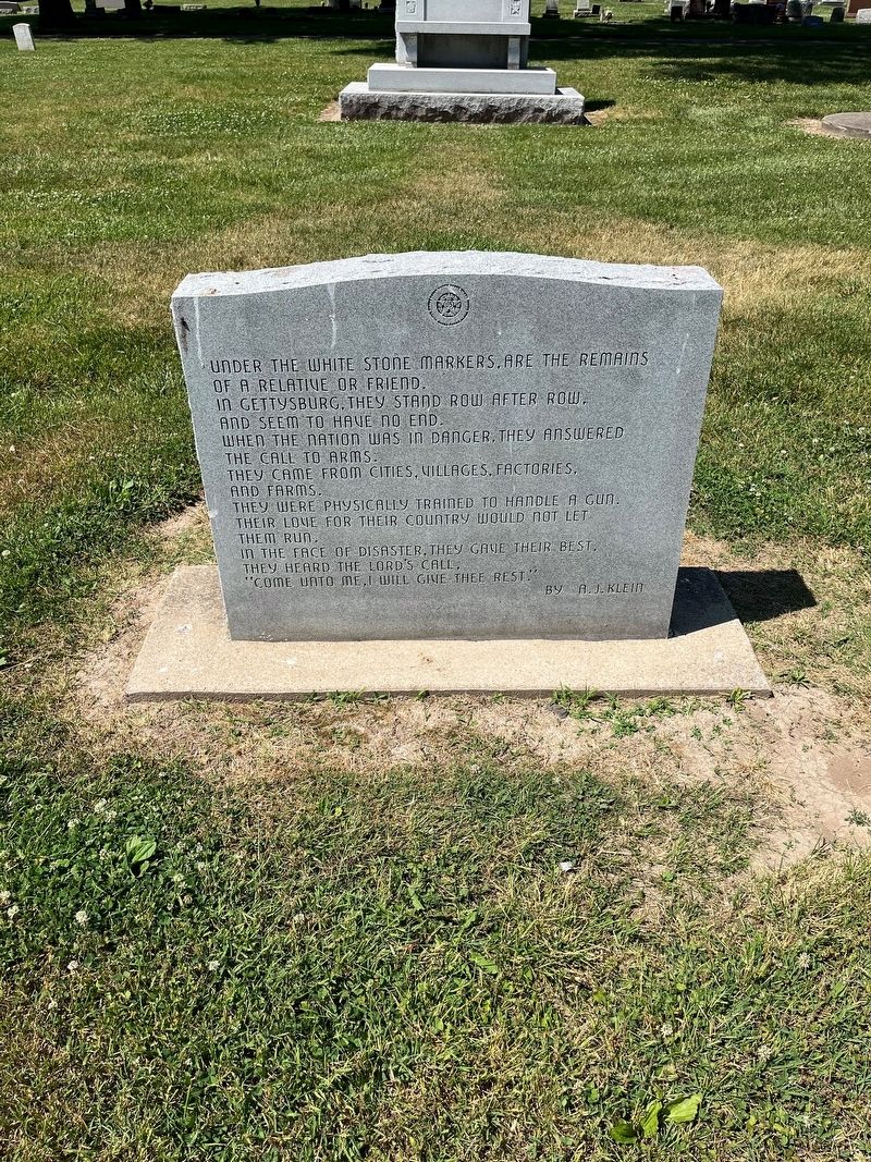 Under the White Stone Markers Marker. Click for full size. Under the White Stone Markers Marker image. Click for full size.