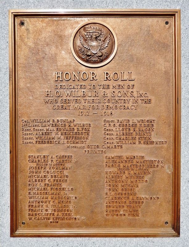Honor Roll Marker image. Click for full size.