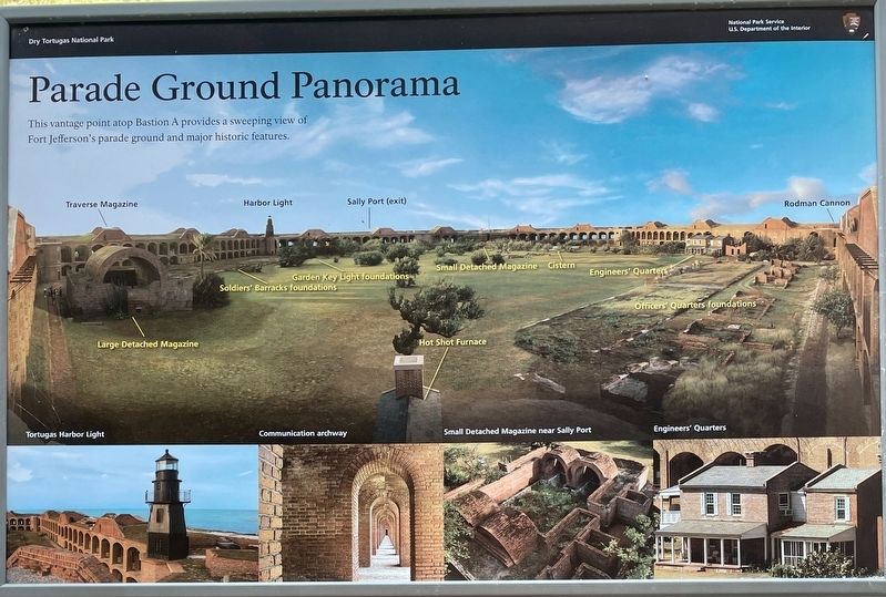 Parade Ground Panorama Marker image. Click for full size.