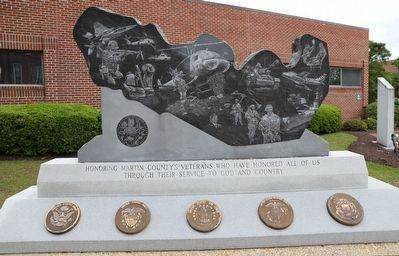 Martin County Veterans Memorial Marker image. Click for full size.