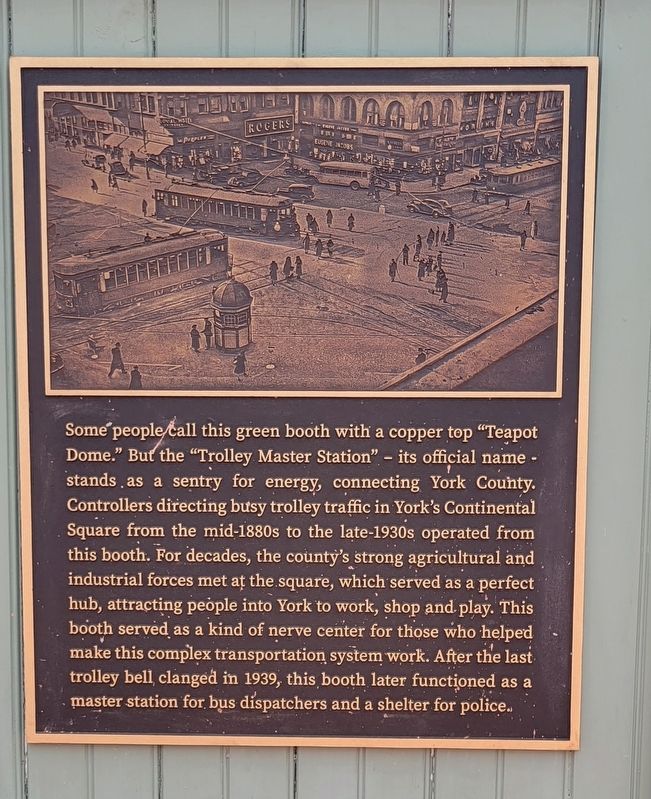 Trolley Master Station Marker image. Click for full size.