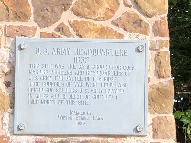 U.S. Army Headquarters 1862 Marker image. Click for full size.