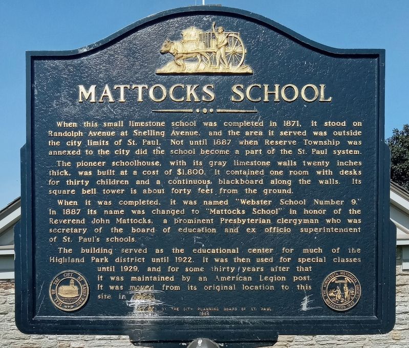 Mattocks School Marker image. Click for full size.