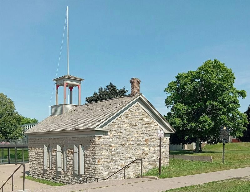 Mattocks School and Marker, now standing between Highland Park Middle and Senior High Schools. Click for full size. Mattocks School and Marker, now standing between Highland Park Middle and Senior High Schools image. Click for full size.