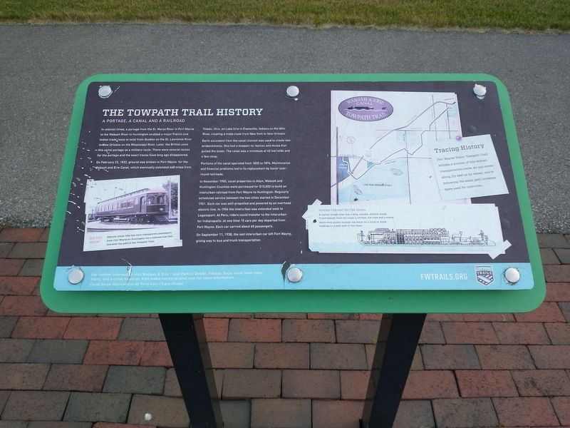 The Towpath Trail History Marker image. Click for full size.