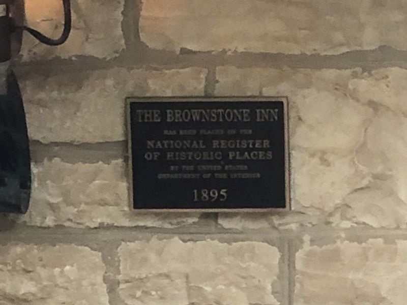 The Brownstone Inn Marker image. Click for full size.