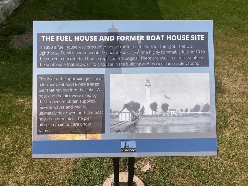 The Fuel House and Former Boat House Site Marker. Click for full size. The Fuel House and Former Boat House Site Marker image. Click for full size.