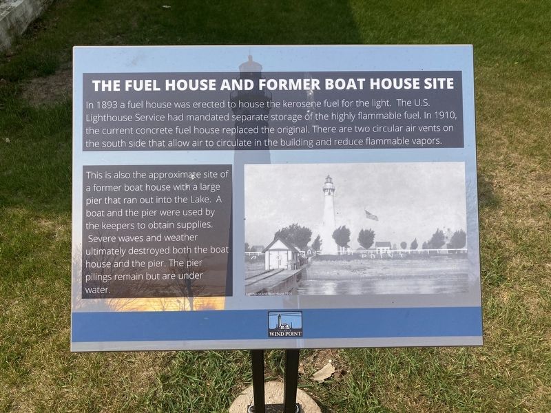 The Fuel House and Former Boat House Marker image. Click for full size.