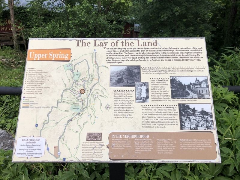 The Lay of the Land Marker. Click for full size. The Lay of the Land Marker image. Click for full size.