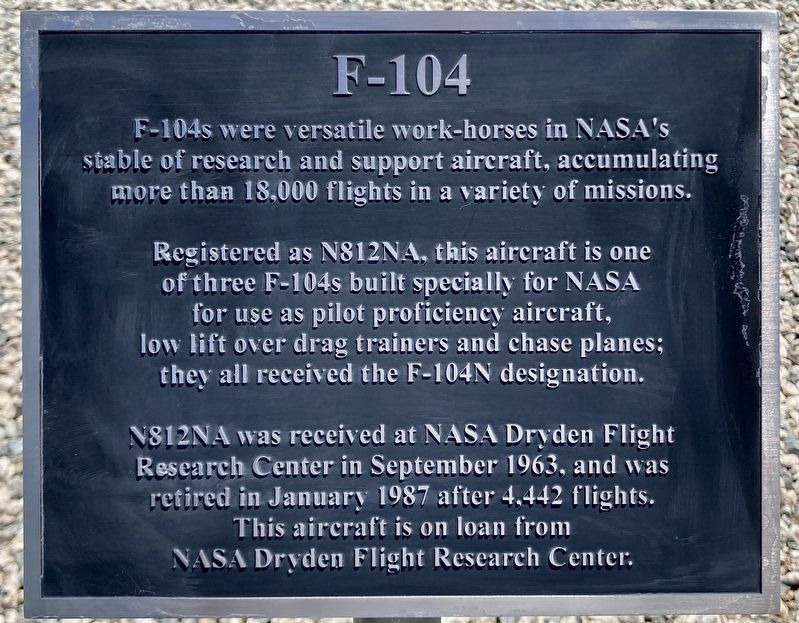 F-104 Marker image. Click for full size.