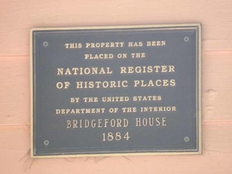 Bridgeford House Marker image. Click for full size.