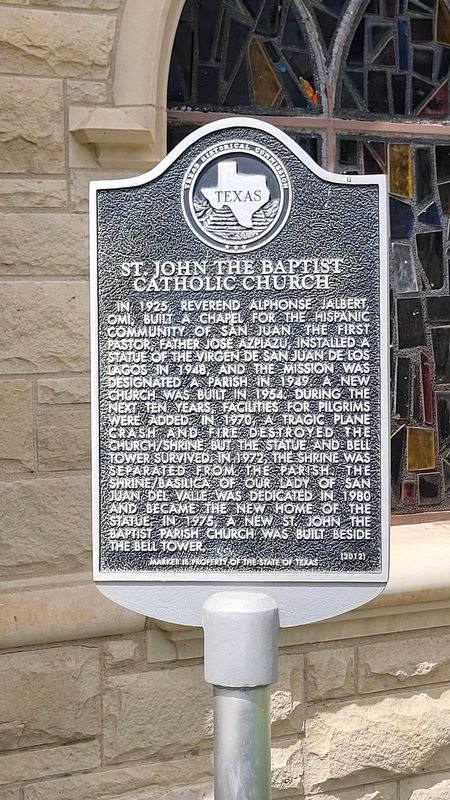 St. John the Baptist Catholic Church Marker image. Click for full size.