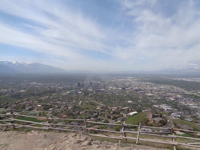 View of Salt Lake City and surrounding areas. Click for full size. View of Salt Lake City and surrounding areas image. Click for full size.