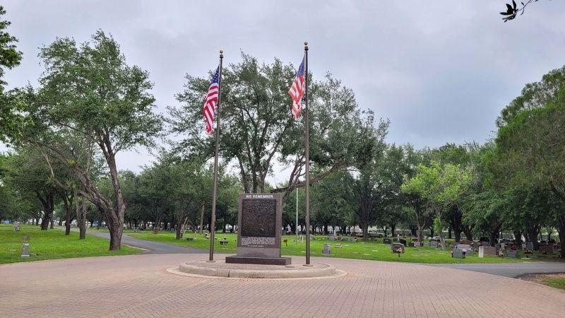 The view of the We Remember Memorial in the Roselawn Cemetery image. Click for full size.