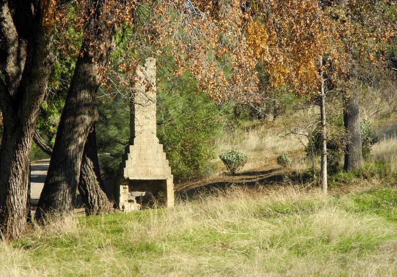 Old Fireplace near Bissett Station Marker. Click for full size. Old Fireplace near Bissett Station Marker image. Click for full size.