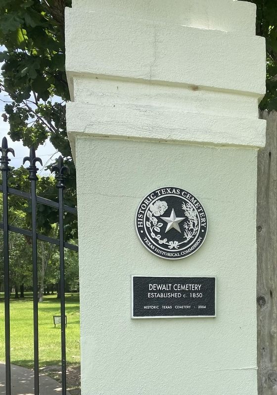 DeWalt Cemetery Marker image. Click for full size.