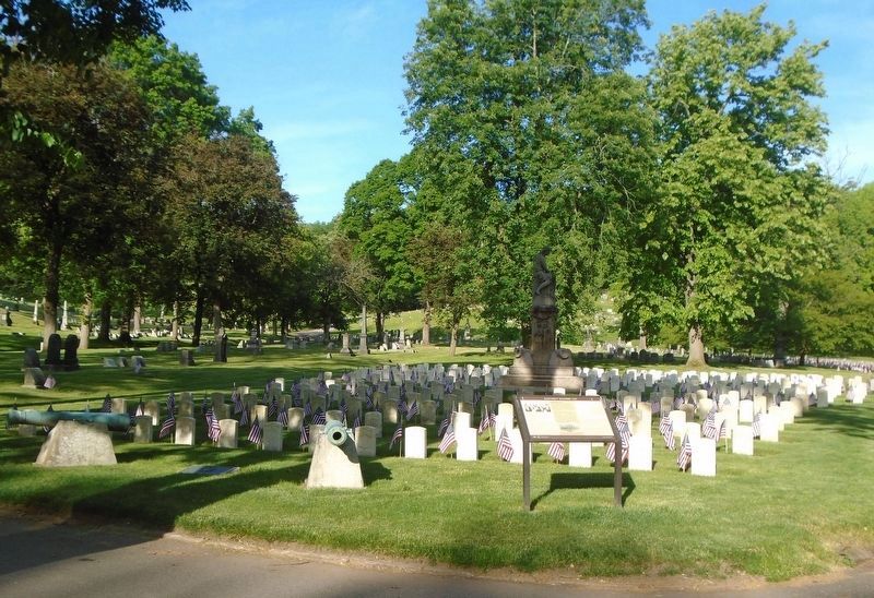 Allegheny Soldiers' Lot and Marker. Click for full size. Allegheny Soldiers' Lot and Marker image. Click for full size.