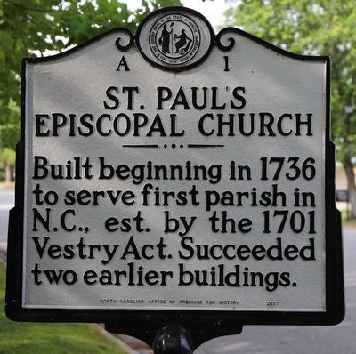 St. Paul's Episcopal Church Marker. Click for full size. St. Paul's Episcopal Church Marker image. Click for full size.