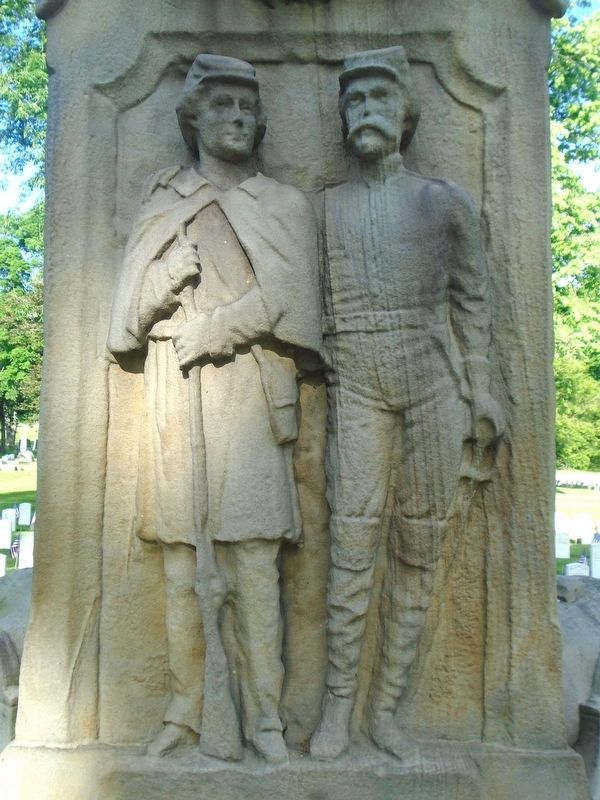 Civil War Memorial Detail image. Click for full size.