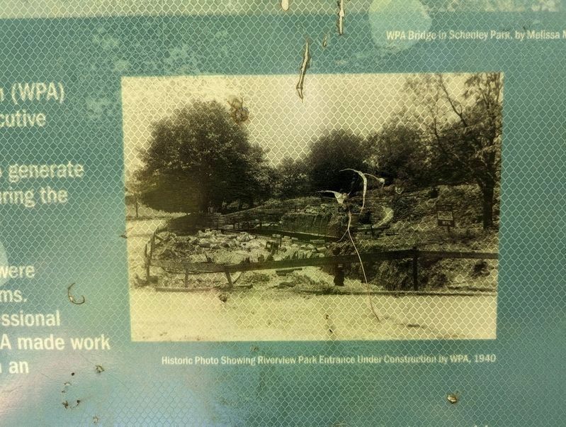 Schenley Park Marker-Top Right photo image. Click for full size.