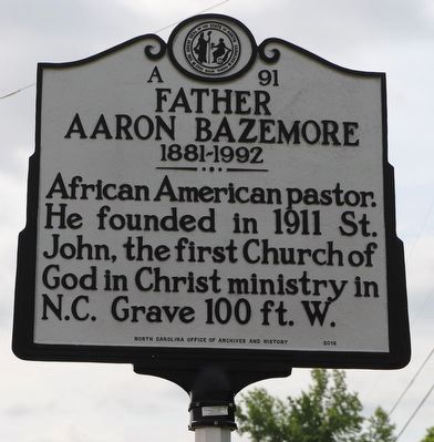 Father Aaron Bazemore Marker image. Click for full size.