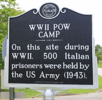 WWII POW Camp Marker image. Click for full size.