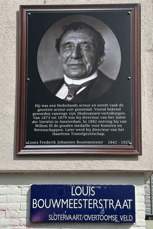 Louis Bouwmeester Marker image. Click for full size.