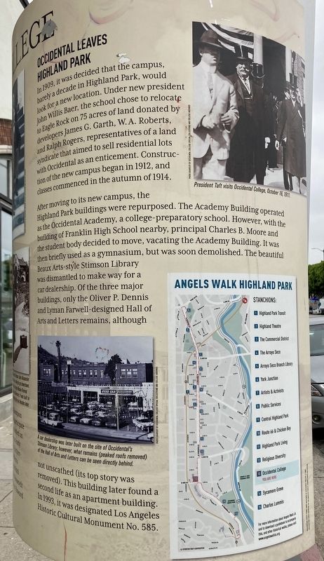 Occidental College Marker image. Click for full size.
