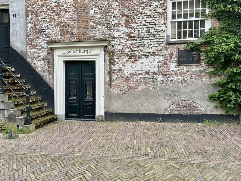 Johan van Oldenbarnevelt Marker - wide view. Click for full size. Johan van Oldenbarnevelt Marker - wide view image. Click for full size.