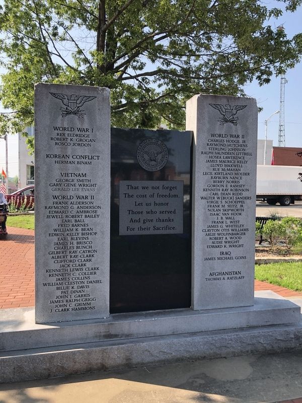 Carroll County War Memorial Marker image. Click for full size.