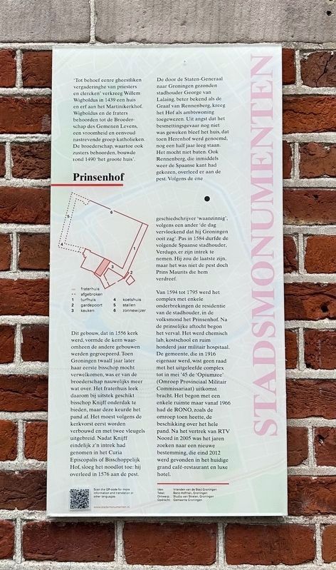 Prinsenhof Marker. Click for full size. Prinsenhof Marker image. Click for full size.
