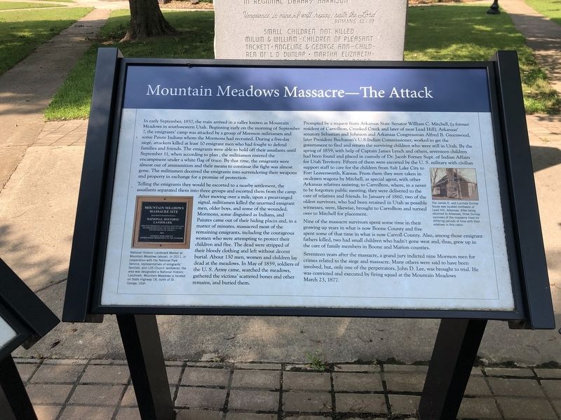Mountain Meadows Massacre  The Attack Marker image. Click for full size.