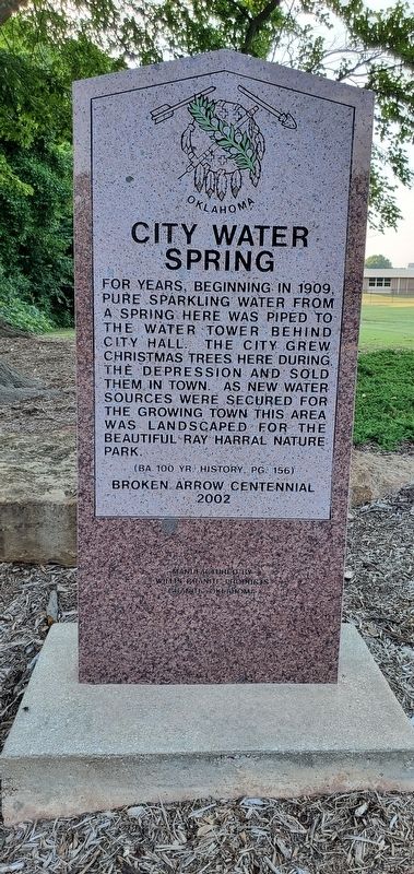 City Water Spring Marker image. Click for full size.