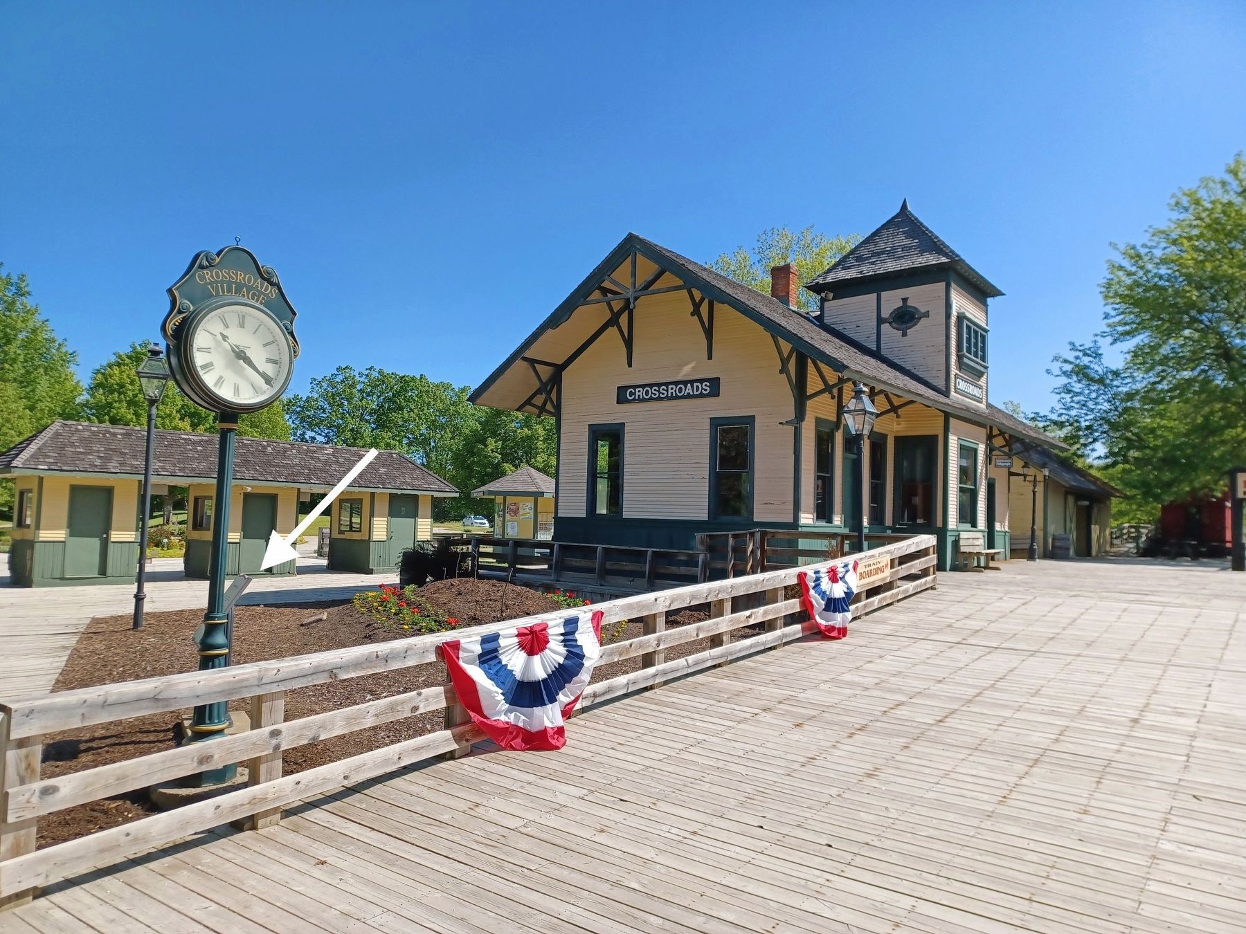 Davison Depot and Marker. Click for full size. Davison Depot and Marker image. Click for full size.