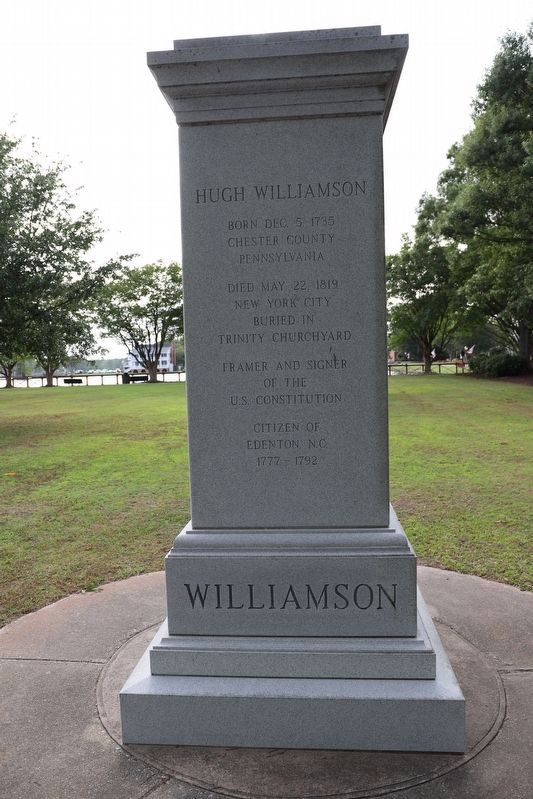 Williamson Monument (side 1). Click for full size. Williamson Monument (side 1) image. Click for full size.