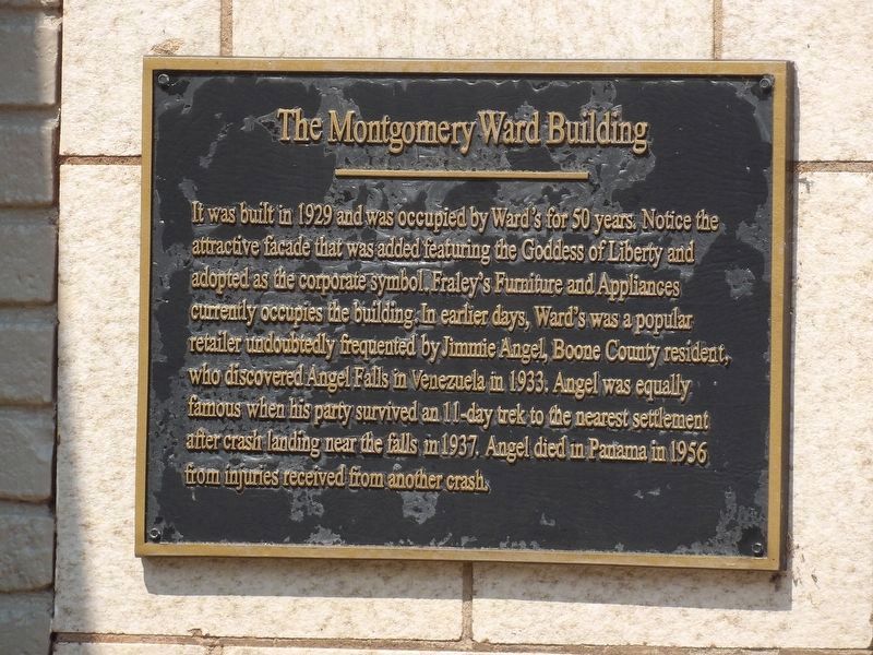 The Montgomery Ward Building Marker image. Click for full size.