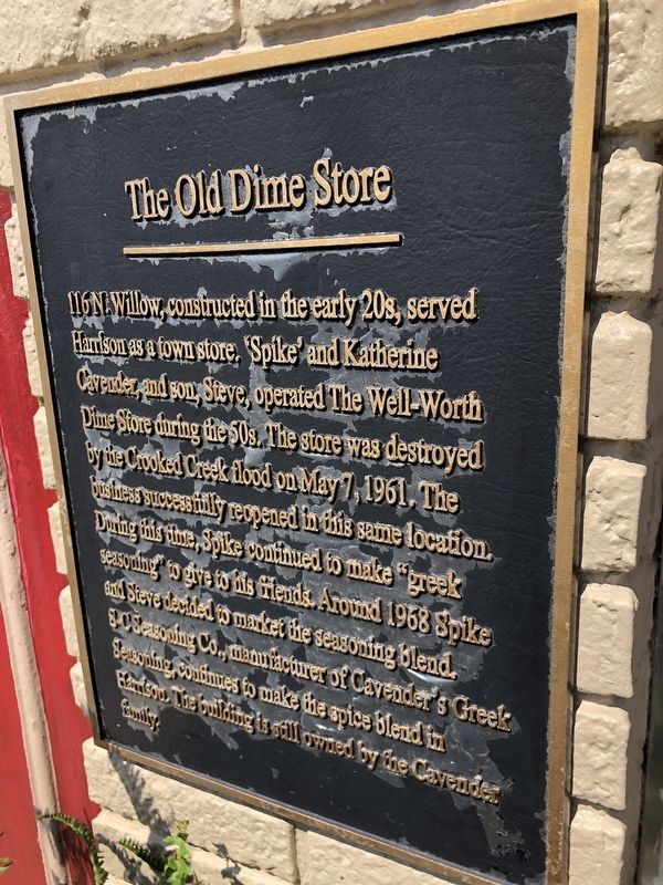 The Old Dime Store Marker image. Click for full size.