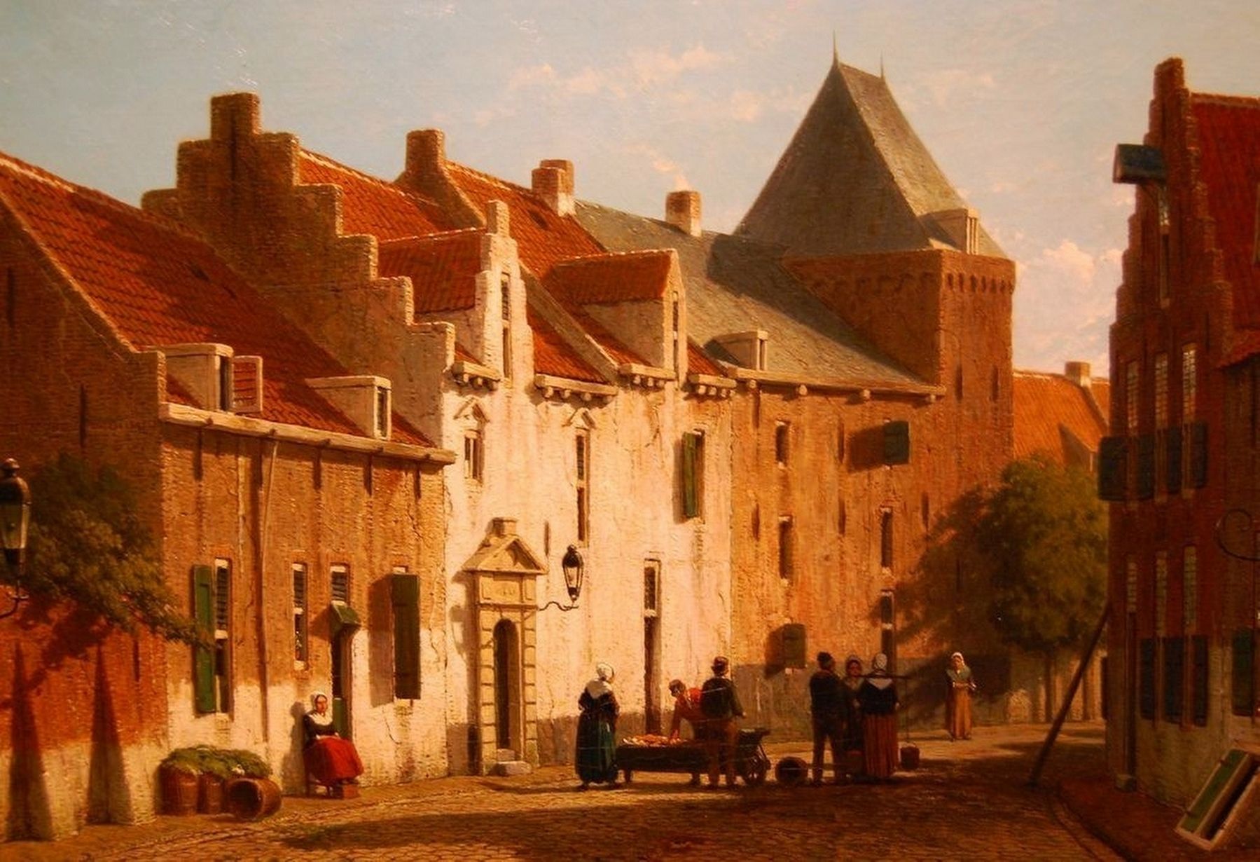 Gezicht op de Muurhuizen bij de Dieventoren te Amersfoort. Click for full size. Gezicht op de Muurhuizen bij de Dieventoren te Amersfoort image. Click for full size.