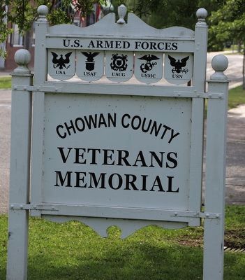 Chowan County Ultimate Sacrifice Memorial. Click for full size. Chowan County Ultimate Sacrifice Memorial image. Click for full size.