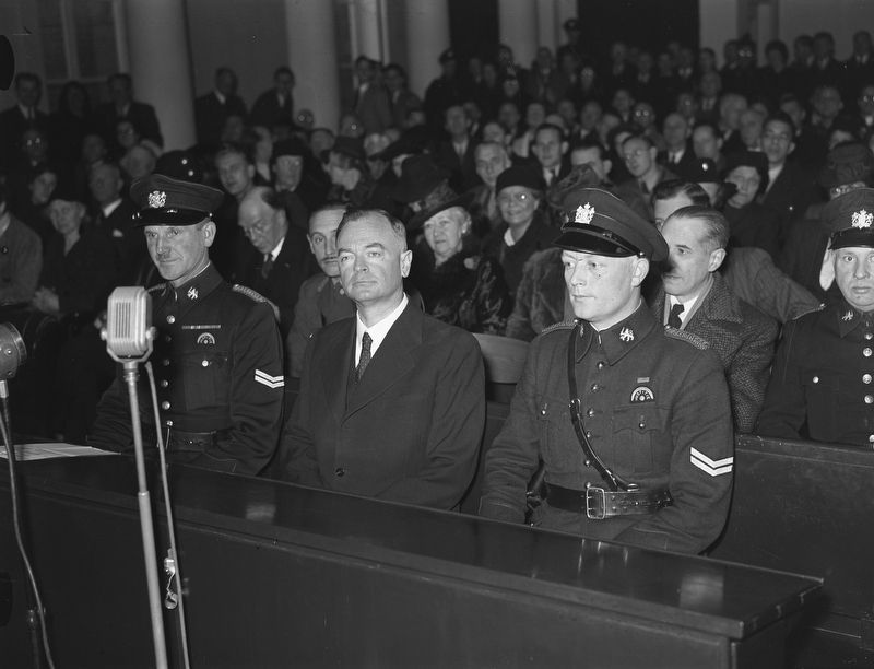 The Trial of Anton Mussert. Click for full size. The Trial of Anton Mussert image. Click for full size.