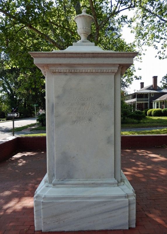 Joseph Hewes Monument (<i>east side</i>) image. Click for full size.