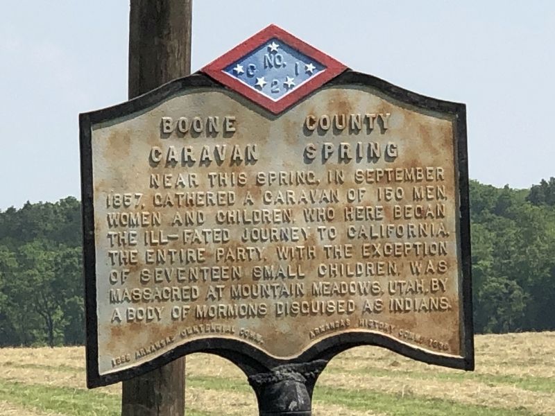 Boone County Caravan Spring Marker image. Click for full size.